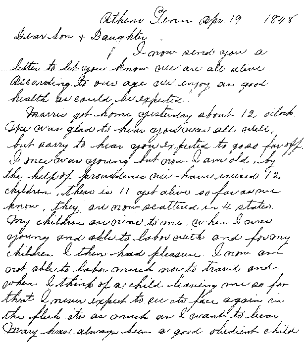 page 1 of letter